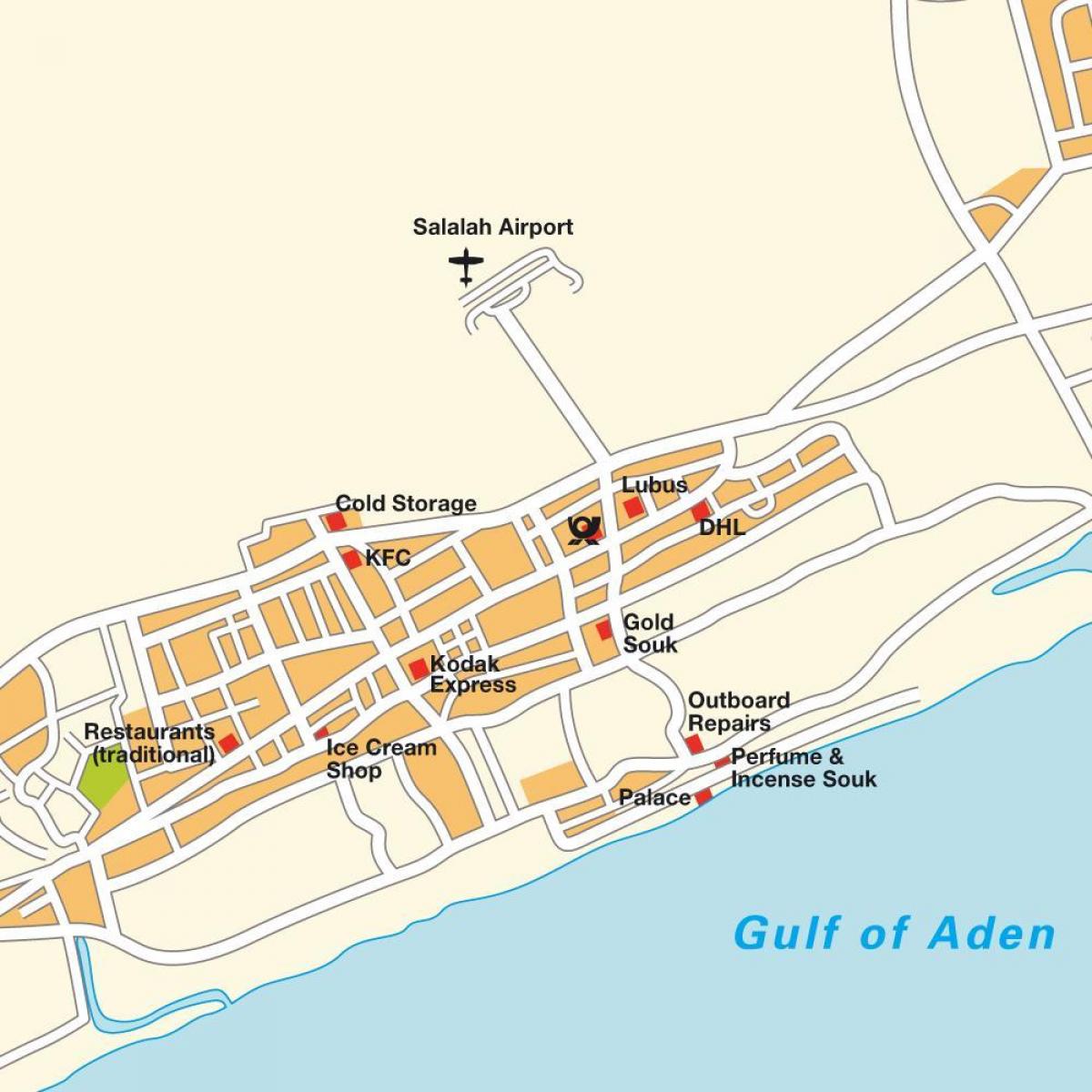 karta över salalah Oman
