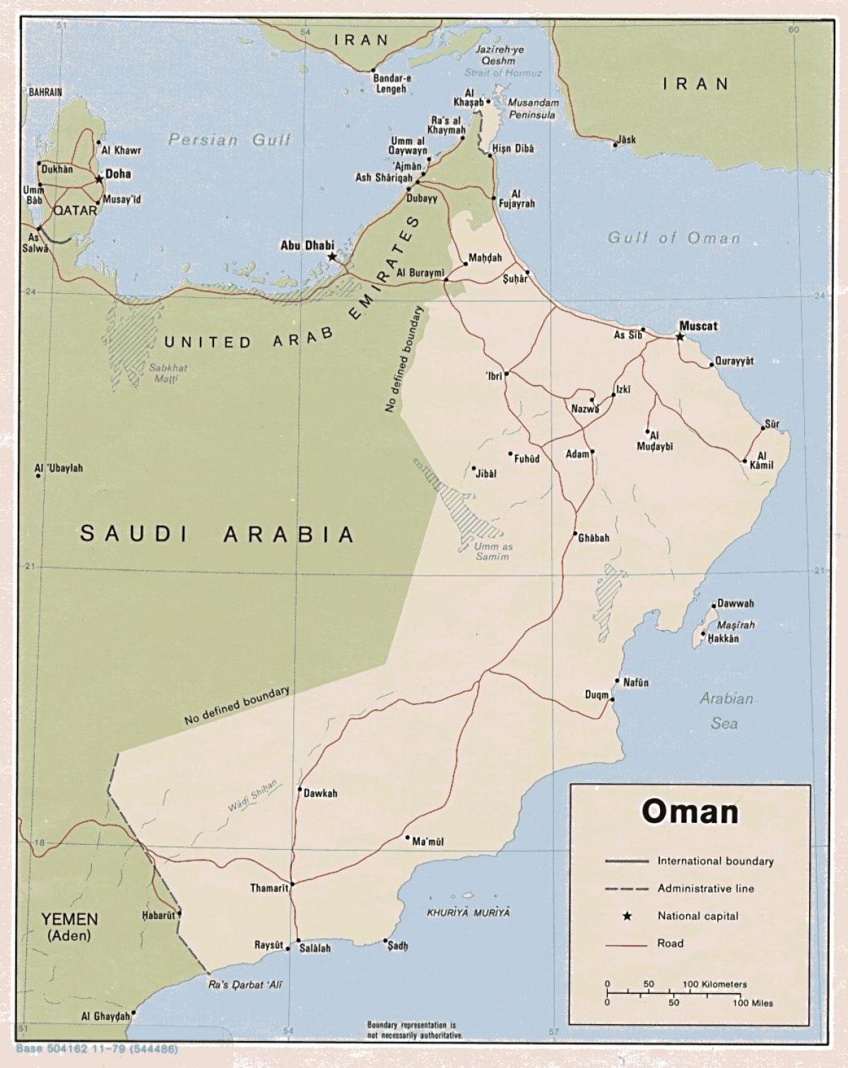 karta över sohar i Oman