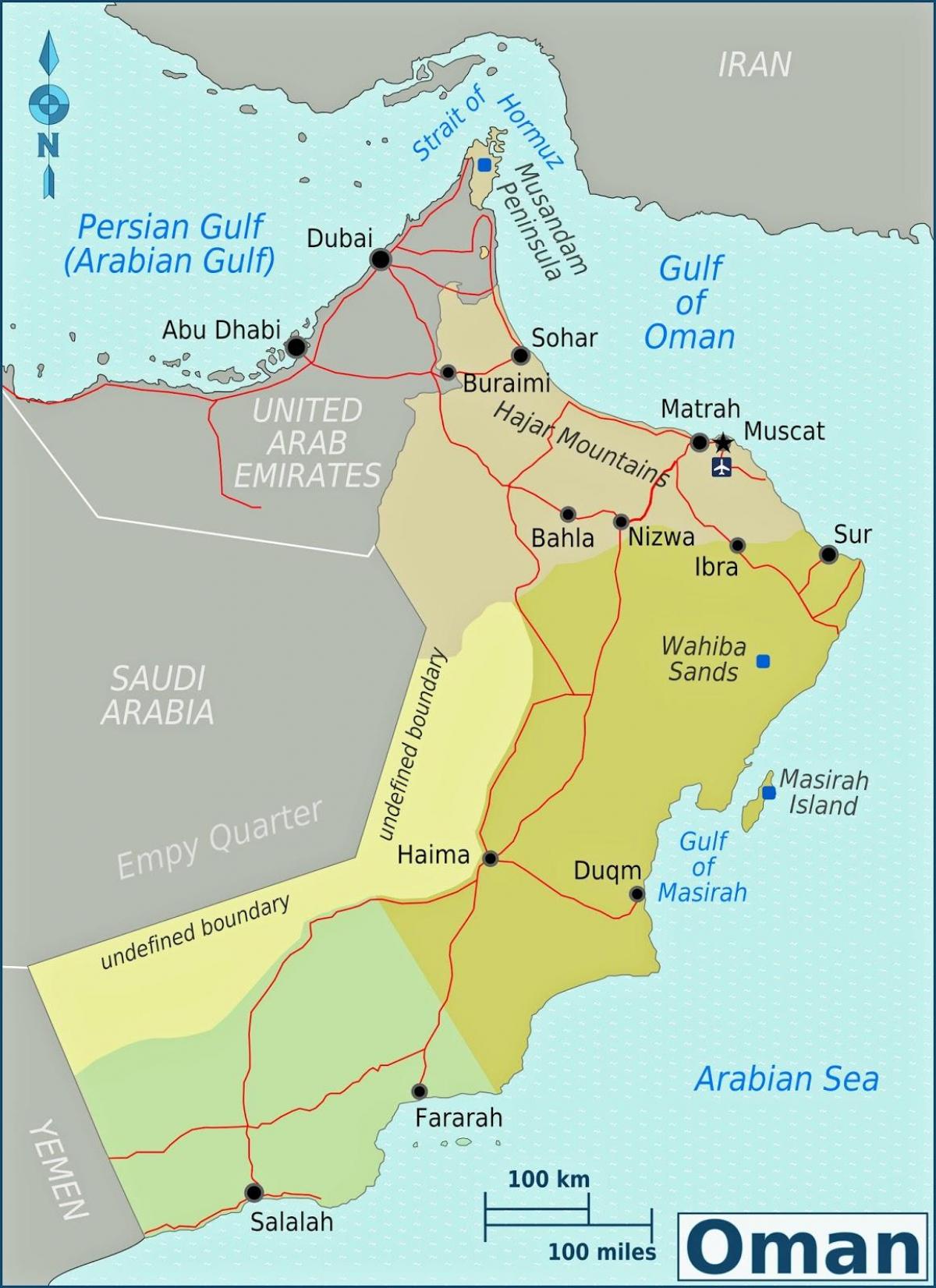 karta över duqm Oman