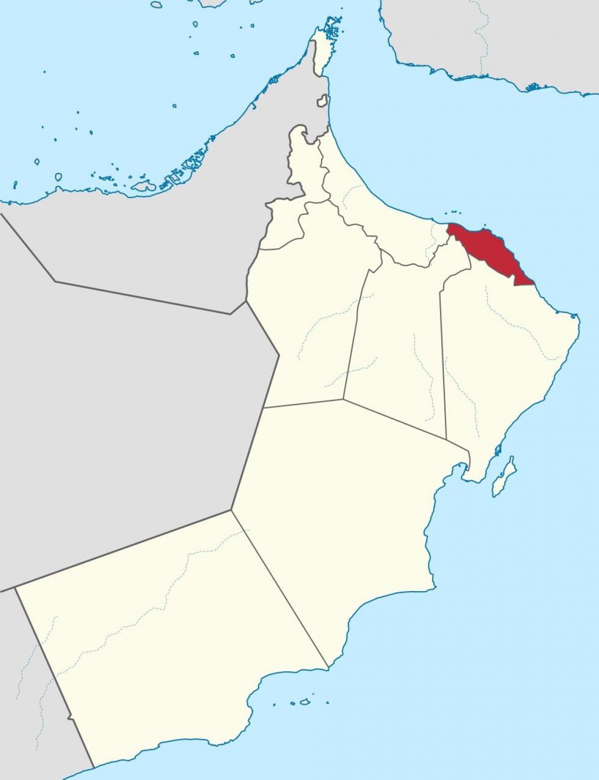 muscat Oman på karta